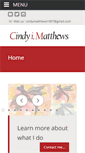 Mobile Screenshot of cindymatthews.ca